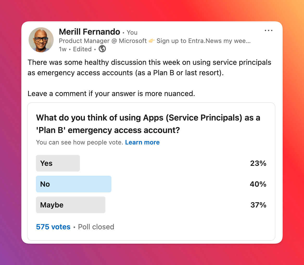 Poll question